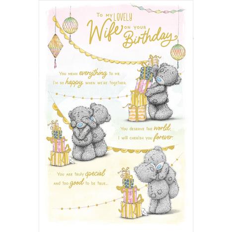 Lovely Wife Verse Me to You Bear Birthday Card £3.59